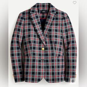 J.Crew Blazer in Black Stewart Tartan Plaid NEW 4